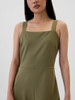 GAP WOMEN'S SQUARENECK JUMPSUIT - X-LARGE - OLIVE NIGHT New