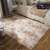 B09F9LQHWT Fluffy Shag Area Rugs for Bedroom, 5 x 7 Feet Tie-Dyed Beige