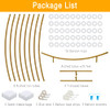 Round Wedding Arch Stand 7.2ft Gold Backdrop Stand Metal Circle Balloon Arch