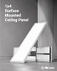 Sunco 1x2 LED Flat Panel Light Selectable CCT 3500K/4000K/5000K - Matte White