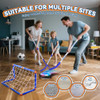 Nazano 3-in-1 Hover Soccer Ball, Kids Toddler Hockey Set with LED Lights
