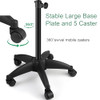DAMGOLOZA Salon Tray Cart on Wheels Height Adjustable Trolley Cart - Black New