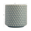 Bloomingville Sky Blue Cream Stoneware Pot Crackle Finish - Bleu/Bleach New