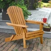 FDW Garden Furniture Lawn Patio Deck Seat Wood Adirondack Chair - Golden Yellow