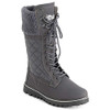 POLAR Womens Faux Fur Warm Thermal Outdoor Walking Snow Calf Boots YC0613 - Grey