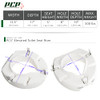 PCP 5" Elevated Toilet Seat Universal Fit Tall Profile Rise Height B082TS9HHD