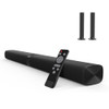 MEKOKA KY8000 SOUND BAR, 2 IN 1 SEPARABLE & 60W SOUNDBAR FOR SMART TV - BLACK