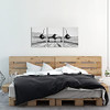 ArtKissMore Black and White Airplane Art Wall Decor Vintage Military Aircraft New