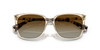 RALPH LAUREN WOMEN'S SUNGLASSES SHINY TRANSPARENT BROWN 56-16-145 2P