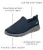 Skechers Men's Go Walk Max Sneaker 5GEN GOGA + C, Navy Gray, Size 10.5 XWide New