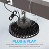 BULBEATS HYPERLITE LED UFO HIGH BAY LIGHTS 250W 1-10V DIMMABLE 5000K 2PK - BLACK New