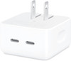 APPLE 35W DUAL USB-C PORT COMPACT POWER ADAPTER - WHITE