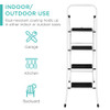 Best Choice Products 4-Step Portable Folding Heavy-Duty Steel Ladder B06XCV3BXZ New