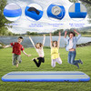 Inflatable Air Tumbling Gymnastics Mats with Pump 10ftx3.3ftx4in, Blue