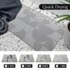 Ude-licate Stone Bath Mat, Diatomaceous Earth, Super Absorbent Bath Mat