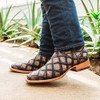 B09YLF65R7 Soto Boots Mens Pirarucu Print Boots H50033 Brown Size 10.5