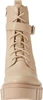 THE DROP WOMEN'S KOI LACE UP PLATFORM COMBAT BOOTS - SIZE: WOMEN 5.5 - SAND