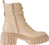 THE DROP WOMEN'S KOI LACE UP PLATFORM COMBAT BOOTS - SIZE: WOMEN 5.5 - SAND