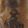 ACCENT PLUS 38447 COWBOY BOOTS PLANTER - BROWN