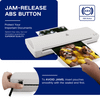 ZYERCH LAMINATOR 9" A4 LAMINATOR MACHINE, DESKTOP THERMAL LAMINATOR - WHITE