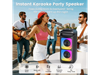 JYX Party Speaker, Portable Karaoke Machine, Dual Sub, Wireless Outdoor Speakers