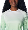 FL2009 COLUMBIA PFG SUPER TIDAL TEE LONG SLEEVE WOMEN 2XL NEW MINT GRADIENT New