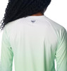 FL2009 COLUMBIA PFG SUPER TIDAL TEE LONG SLEEVE WOMEN 2XL NEW MINT GRADIENT New