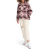 LW4RP061 LEVI'S WOMEN'S ZOE RELAXED WOOL PLAID SHIRT JACKET 2XL - ROSE PLAID New