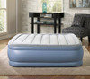 Beautyrest Hi-Loft Inflatable Mattress Raised-Profile Air Bed with Pump Blue New