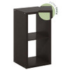 FURINNO CUBICLE BOOK SHELF 2-CUBE BOOKSHELF EXTRA THICK FRAME LU22003DOK - BLACK New