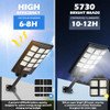 BRIGHTEVER SOLAR STREET LIGHTS OUTDOOR 4-PACK 6500K, 192LEDS - BLACK