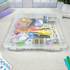 Pioneer Plastics MSB01C Clear Scrapbook Storage Supplies Container Pack of 6