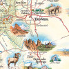 Colorado Map Wall Art Poster - Authentic Hand Drawn Maps New