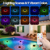 ENERGETIC SOLAR FLOATING POOL LIGHTS RGBW COLOR CHANGING 5 PACK - WHITE