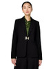 HS4GOAOT HALSTON H Women's Suits Blazer, Size 14, Black New