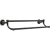 Peerless 24-in Double Oil Rubbed Bronze Wall Mount Double Towel Bar B08BTL537H New