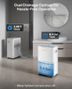 DRAVONIC 1500 SQ.FT DEHUMIDIFIER FOR BASEMENT 21 PINTS COMPRESSOR QUIET WHITE