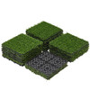 Yaheetech 12" x 12" Artificial Grass, Tiles Interlocking, 27 Pack - 27YJ001 New
