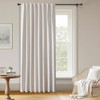 ZYVOLA 100% BLACKOUT CURTAINS 90 INCH LENGTH 1 PANEL FAUX LINEN LONG DRAPES