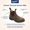 Blundstone 584 Thermal Series Unisex Chelsea Boots, Rustic Brown