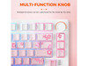 DAREU EK75PRO Sakura Pink 75% Wireless Mechanical Gaming Keyboard, Gasket-Tuned