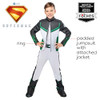 RUBIES GREEN LANTERN DELUXE KIDS BOYS COSTUME JUMPSUIT WITH FAUX JACKET -M New