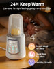 KUMIKIMI 12 IN 1 FAST BABY BOTTLE WARMER CONSTANT TEMP MILK WARMER - GRAY/WHITE
