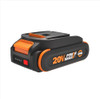 WORX 20V 2.0AH LITHIUM-ION BATTERY 1 PC WA3669 WORX POWERSHARE - Black