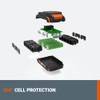 WORX 20V 2.0AH LITHIUM-ION BATTERY 1 PC WA3669 WORX POWERSHARE - Black