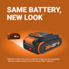 WORX 20V 2.0AH LITHIUM-ION BATTERY 1 PC WA3669 WORX POWERSHARE - Black