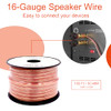 VAIYER 16 GAUGE SPEAKER WIRE CABLE 100 FT 30.48 METER 1.3 MM CCA VRSC16100C BRON New
