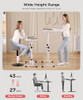 KLSMYHOKI STANDING DESK ADJUSTABLE HEIGHT DESK ROLLING DESK 16"x31.5" - WHITE