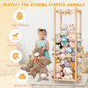 Woodure Stuffed Animal Storage & Organizer, Wooden Cute Zoo Toy Holder