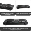 IMUSA DOUBLE ELECTRIC HOT PLATE, PERFECT - BLACK